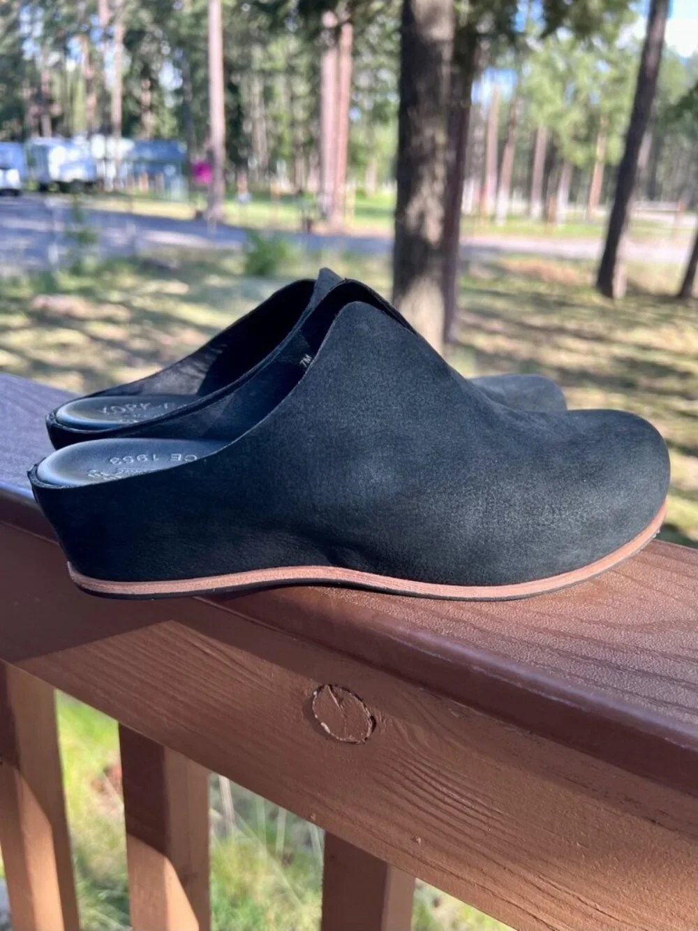 Kork-Ease Women's Teal Suede Wedge Clogs